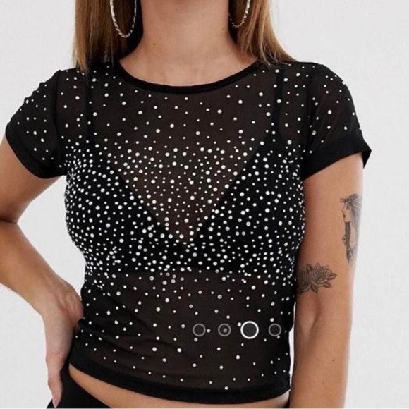 ASOS Rhinestone top - Picture 1 of 2